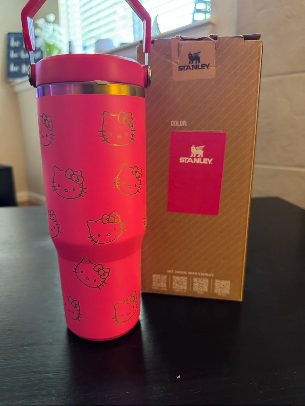 Stanley Hot Pink Hello Kitty Travel Tumbler with Carry Handle, 30oz. - Picture 5 of 5